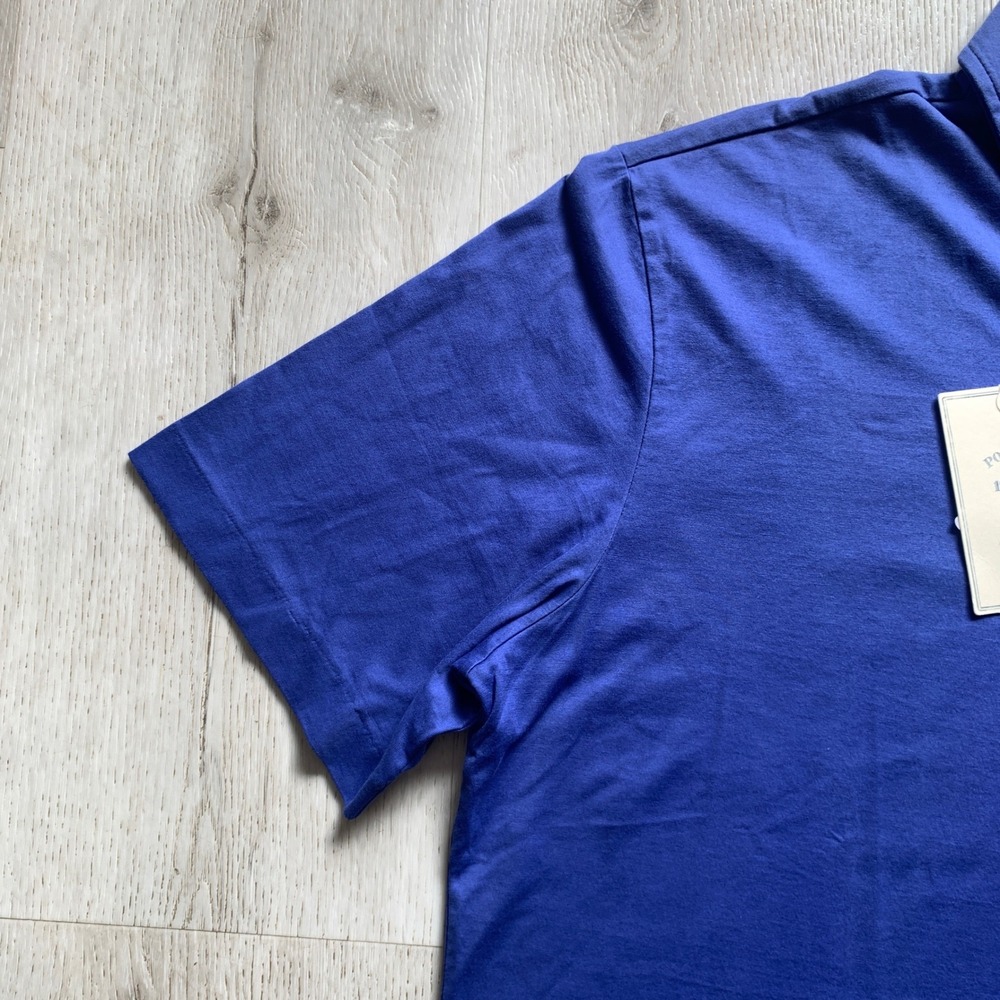 NWT Polo Golf Ralph‎ Lauren Men's L Blue Vintage Lisle Pima Cotton Polo Shirt - Picture 10 of 10